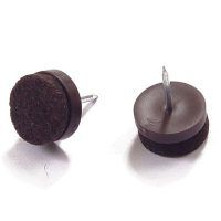 BRINOX B77340M DESLIZADOR CON CLAVO FIELTRO MARRON DIAM 28 MM 4 UN