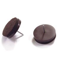 BRINOX B77350M DESLIZADOR CON CLAVO FIELTRO MARRON DIAM 35 MM 4 UN