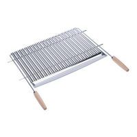 SAUVIC 02795 PARRILLA BARBACOA INOX EN V 70*44 CM