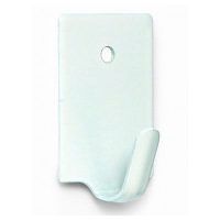 BRINOX B70270D MINI PERCHA 4 UN ADHESIVA LACADO BL 17*26 MM