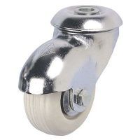 AFO 0162/GB/050 RUEDA GOMA BLANCA 50*25 CARGA 50 KG