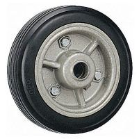 AFO 0170/GN/CB/075 RUEDA GOMA CON COJINETES 75*36 NEGRA 150 KG