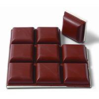 BRINOX B70610M TOPE PROTECTOR PVC ADHESIVO MARRON 9 UN 20*20 MM