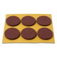 BRINOX B70750M DESLIZADOR REDONDO FIELTRO MARRON 6 DISCOS 30 MM