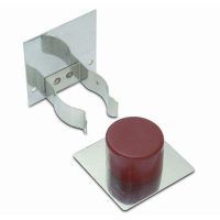 BRINOX B78220M RETENEDOR INOX Y TOPE ADHESIVO MARRON 45*45*48 MM
