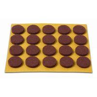 BRINOX B70770M DESLIZADOR REDONDO FIELTRO MARRON 20 DISCOS 16 MM