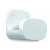 BRINOX B50030B PERCHA BAÑO PLASTICO ADHESIVA BLANCO 45*40 MM 2 UN