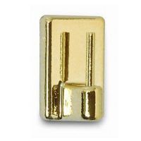 BRINOX B50060K PERCHA VISILLO 4 UN ADHESIVA PLASTICO ORO 17*25 MM