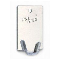 BRINOX B70250E PERCHA PEQUEÑA 4 UN ADHESIVA ACERO INOX 20*30 MM
