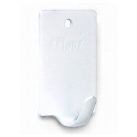 BRINOX B70250D PERCHA PEQUEÑA 4 UN ADHESIVA LACADO BL 20*30 MM