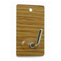 BRINOX B70260Z PERCHA MEDIANA 3 UN ADHESIVA MADERA 26*43 MM