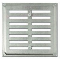 BRINOX B70385A REJILLA CON PERSIANA 17*17 CM ALUMINIO