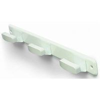 BRINOX B70460D PERCHERO 3 BRAZOS INOX LACADO BLANCO 350*40 MM