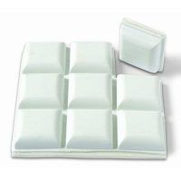 BRINOX B70610B TOPE PROTECTOR PVC ADHESIVO BLANCO 9 UN 20*20 MM