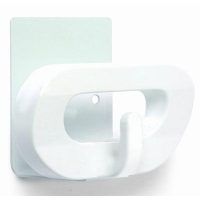 BRINOX B70670D PERCHA LUXE ADHESIVA ACERO LACADO BLANCO 45*60 MM