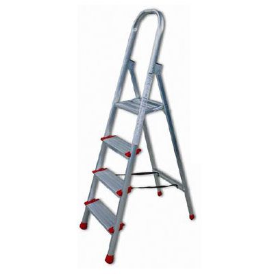 SHERPA 404 ESCALERA ALUMINIO TIJERA CON ARCO SEGURIDAD 4 PELDAÑOS
