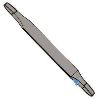 EXIT-SLING EAP-04000-04 ESLINGA PLANA CON GAZAS POLIESTER 4 MT