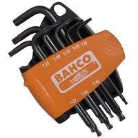BAHCO BE-9675 JUEGO 8 LLAVES TORX ACODADAS CON BOLA