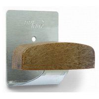 BRINOX B70440Z PERCHA GRANDE ADHESIVA ACERO MADERA 42*50 MM 2 UN