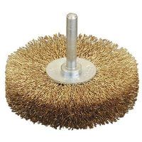 JAZ CDE 7500E CEPILLO DISCO 75 MM ESPIGA 6 ACERO LATONADO 0,30
