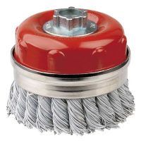 JAZ TTP 1001YM14 CEPILLO 100 MM ALAMBRE TRENZADO PLASTIFICADO