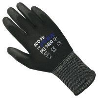 JUBA BPU1400 GUANTE ECO PU NYLON NEGRO T-7