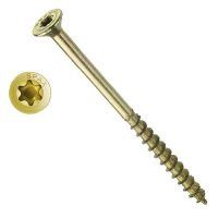 SPAX TIRAFONDO ROSCA PARCIAL T-STAR CABEZA PLANA BICROMATADO 6*160