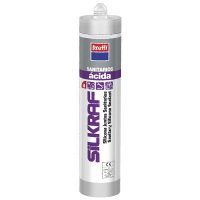 KRAFFT 62803 SILKRAF SANITARIOS SILICONA 300 ML TRANSLUCIDO