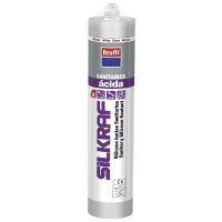 KRAFFT 62563 SILKRAF SANITARIOS SILICONA 300 ML BLANCO