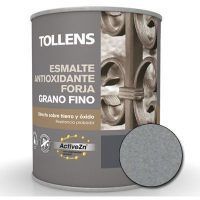 TOLLENS 8730 750 ML 402 GRIS ACERO ESMALTE FORJA GRANO FINO