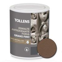 TOLLENS 8732 750 ML 405 MARRON OXIDO ESMALTE FORJA GRANO FINO AGUA