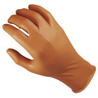 JUBA 580OR GUANTE GRIPPAZ DESECHABLE NARANJA T-L